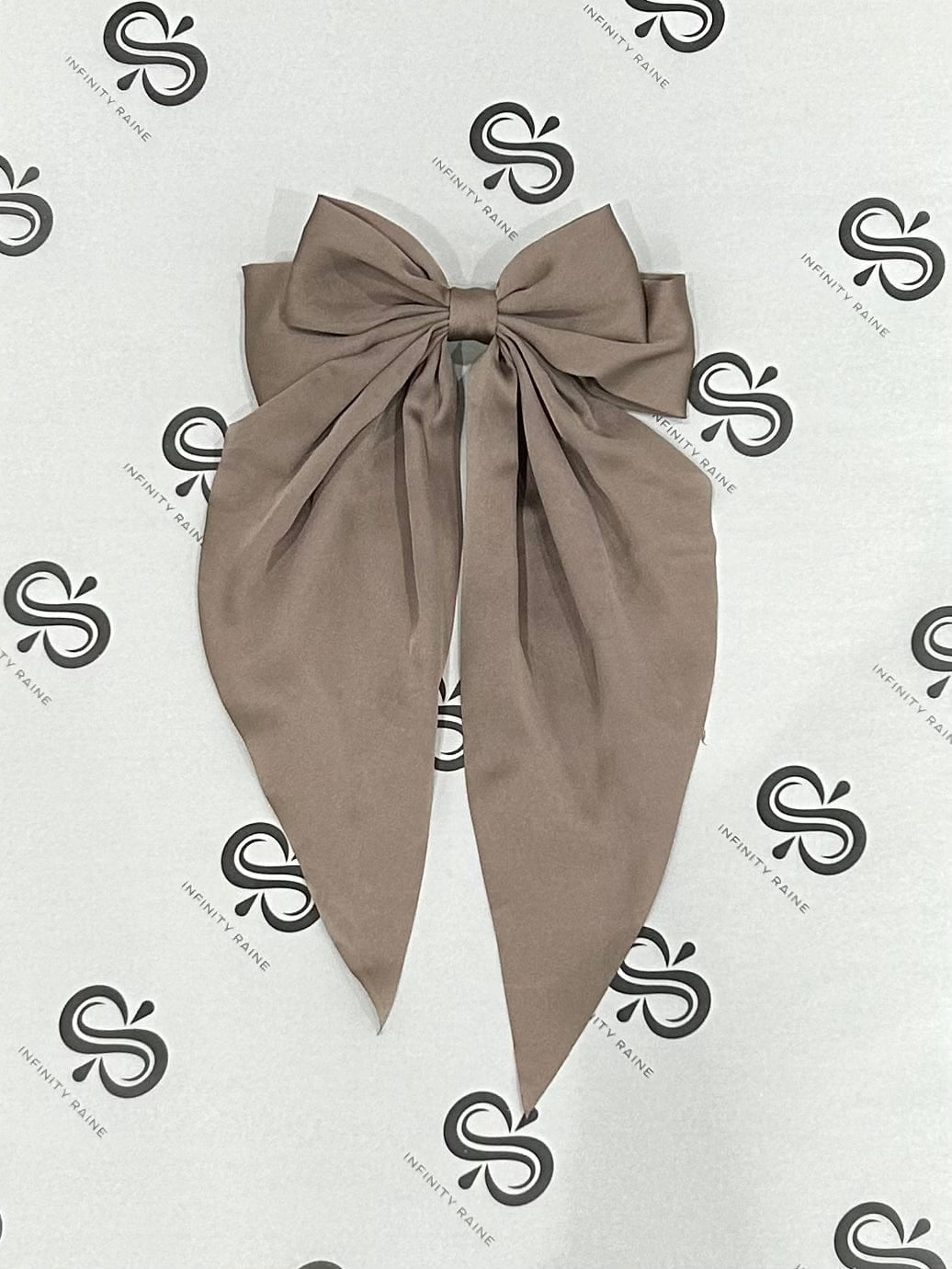 Large Satin Hair Bow - Infinity Raine