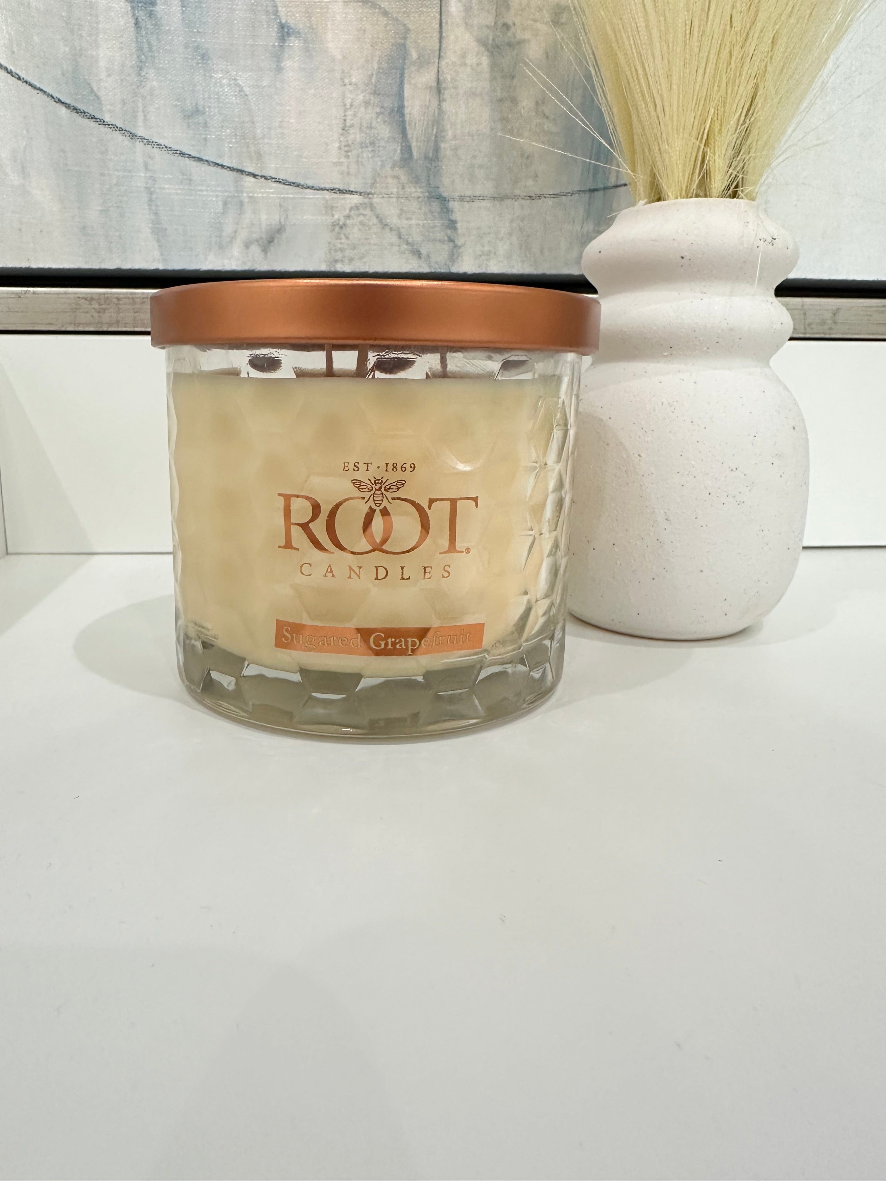 3 Wick Honeycomb Root Candle-Sugared Grapefruit - Infinity Raine