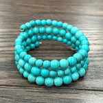 Beaded Turquoise Wrap Bracelet - Infinity Raine