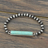 Turquoise Bar Bracelet - Infinity Raine