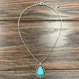 Turquoise Pendant Necklace - Infinity Raine