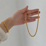 Rope Chain Necklace In Gold - Infinity Raine