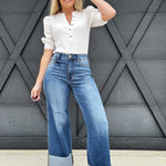 Judy Blue Bottoms - Pants Judy Blue Retro Wide Cuff Jeans