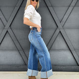 Judy Blue Bottoms - Pants Judy Blue Retro Wide Cuff Jeans