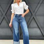 Judy Blue Bottoms - Pants Judy Blue Retro Wide Cuff Jeans