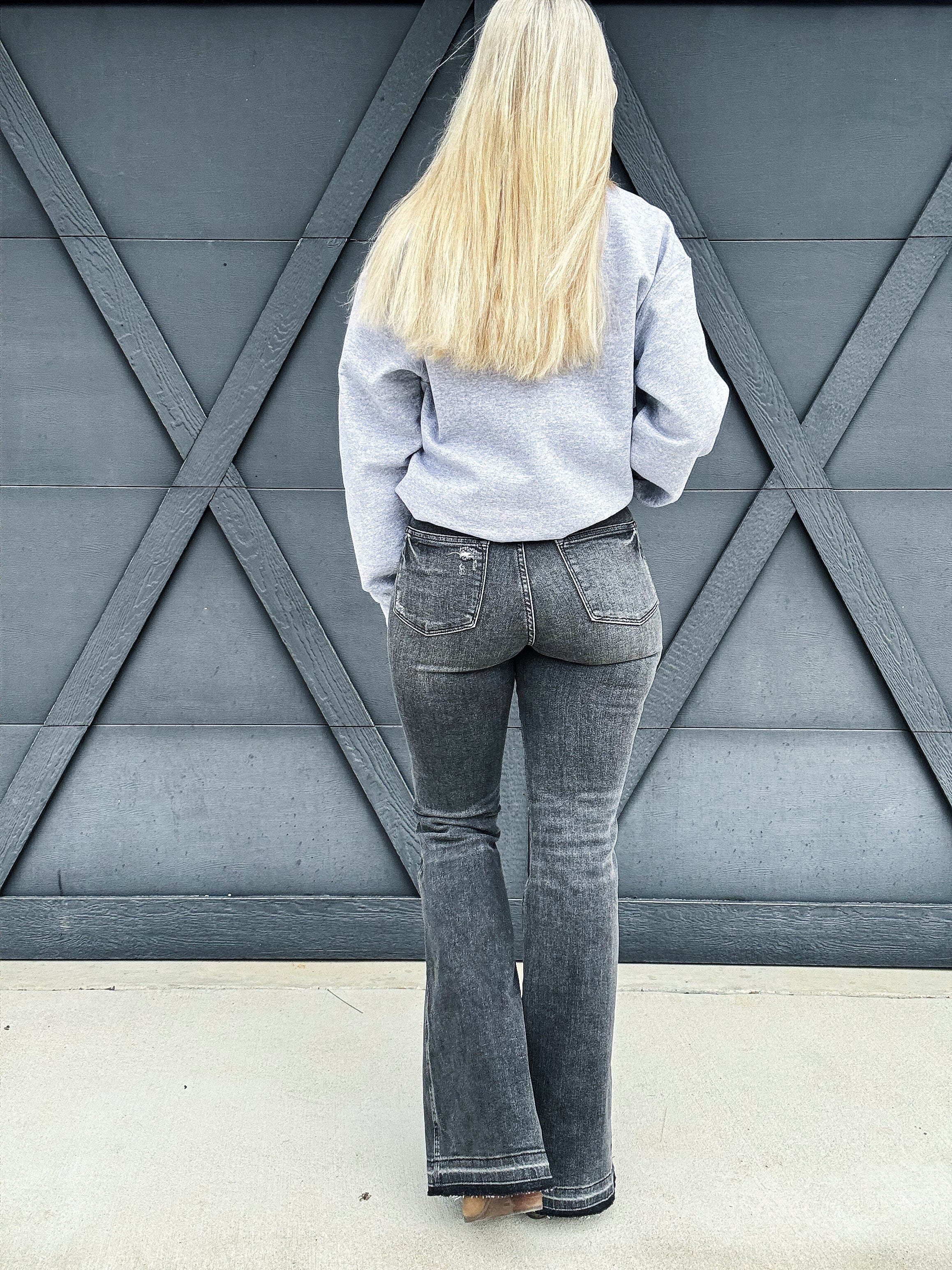 Judy Blue Bottoms - Pants Judy Blue Tummy Control Washed Gray Jeans