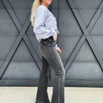 Judy Blue Bottoms - Pants Judy Blue Tummy Control Washed Gray Jeans