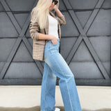 L.T.J. Gia Almost Slouchy Wide Leg Jeans In Medium - Infinity Raine