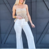 L.T.J. Paola A-Line Jean In Natural White - Infinity Raine