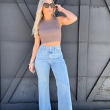 L.T.J Bottoms - Pants L.T.J. Paola Wide Leg Jeans In Light