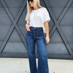 Letter To Juliet Bianca Patch Pocket Jeans - Infinity Raine