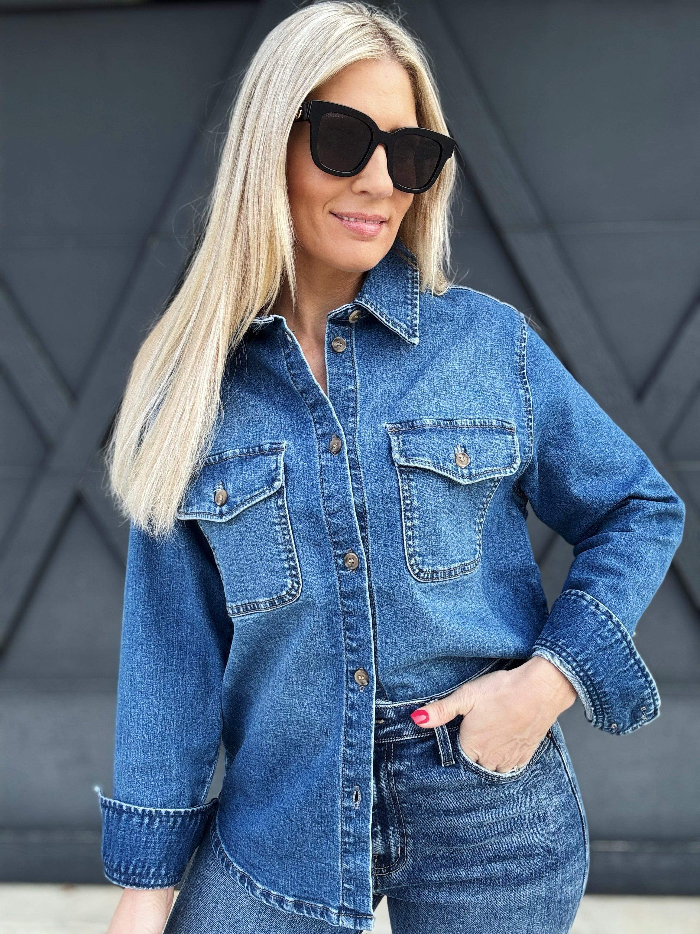 Letter To Juliet Denim Shirt - Infinity Raine