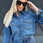 Letter To Juliet Denim Shirt - Infinity Raine