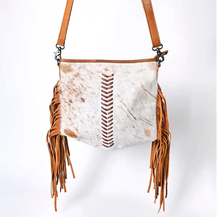 Cowhide Hair-On Leather Bag - Infinity Raine