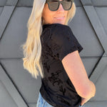 Rodeo Mesh Top In Black - Infinity Raine