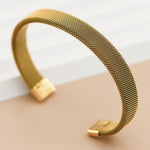 MIA ACCESSORIES Jewelry - Bracelets Stainless Steal Cuff Bracelet In Gold 05075958