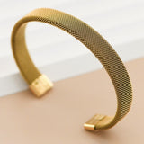 MIA ACCESSORIES Jewelry - Bracelets Stainless Steal Cuff Bracelet In Gold 05075958