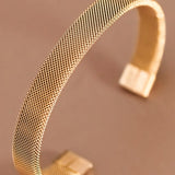 MIA ACCESSORIES Jewelry - Bracelets Stainless Steal Cuff Bracelet In Gold 05075958