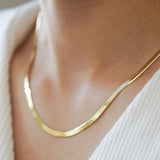 18K Solid Chain Necklace In Gold - Infinity Raine