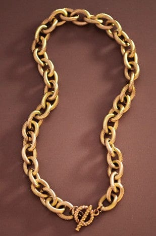 Chunky Chain Necklace In Gold - Infinity Raine