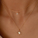 MIA ACCESSORIES Jewelry - Necklaces Dainty Star Burst Necklace In Gold 00979958