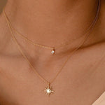 MIA ACCESSORIES Jewelry - Necklaces Dainty Star Burst Necklace In Gold 00979958