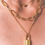 18K Stainless Steel Chain Necklace In Gold - Infinity Raine