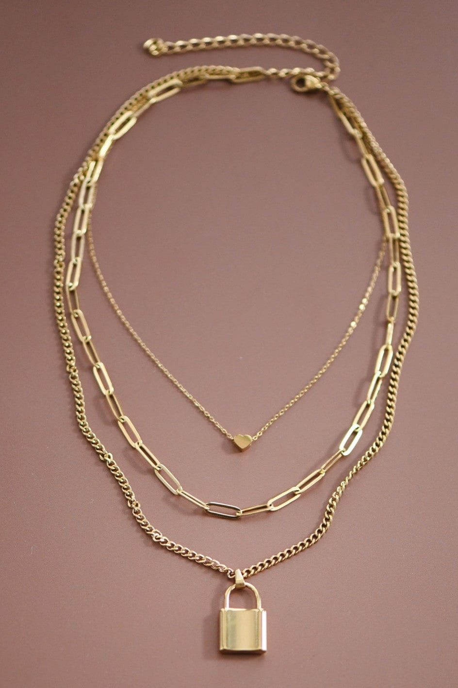 18K Stainless Steel Chain Necklace In Gold - Infinity Raine