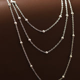 Delicate Triple Layered Necklace In Silver - Infinity Raine