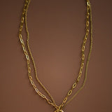 Toggle Layered Necklace In Gold - Infinity Raine