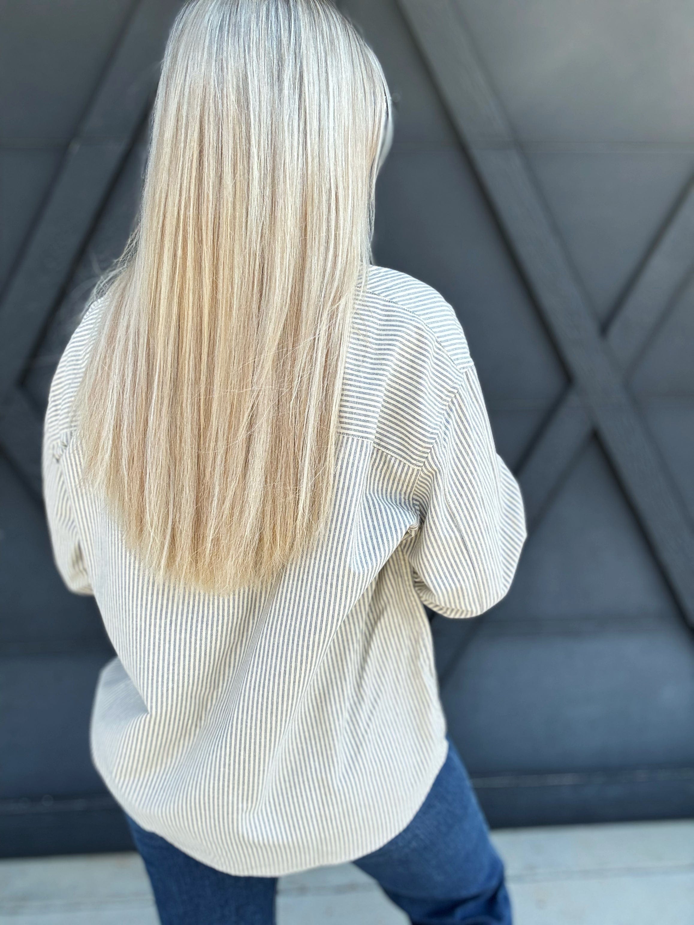 The Lark Top In Navy & Jasmine Yellow - Infinity Raine