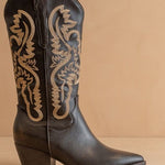 Amaya Classic Western Boots In Coffee - Infinity Raine