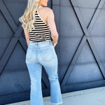 RISEN Bottoms - Pants Risen Frayed Crop Jeans In Light