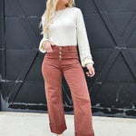 Risen Front Patch Pocket Cuffed Pants - Infinity Raine