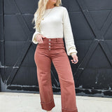 Risen Front Patch Pocket Cuffed Pants - Infinity Raine