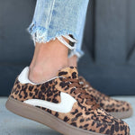 Shoe La La Shoes - Sneakers Leopard Print Gum Sole Sneakers