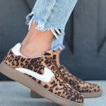 Shoe La La Shoes - Sneakers Leopard Print Gum Sole Sneakers