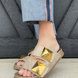 Shu Shop Bernarda Sandals In Gold Woven - Infinity Raine