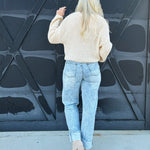 Soft Barrel Cuffed Jeans - Infinity Raine