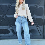 Soft Barrel Cuffed Jeans - Infinity Raine