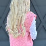 Triangle Quilted Vest In Blush - Infinity Raine