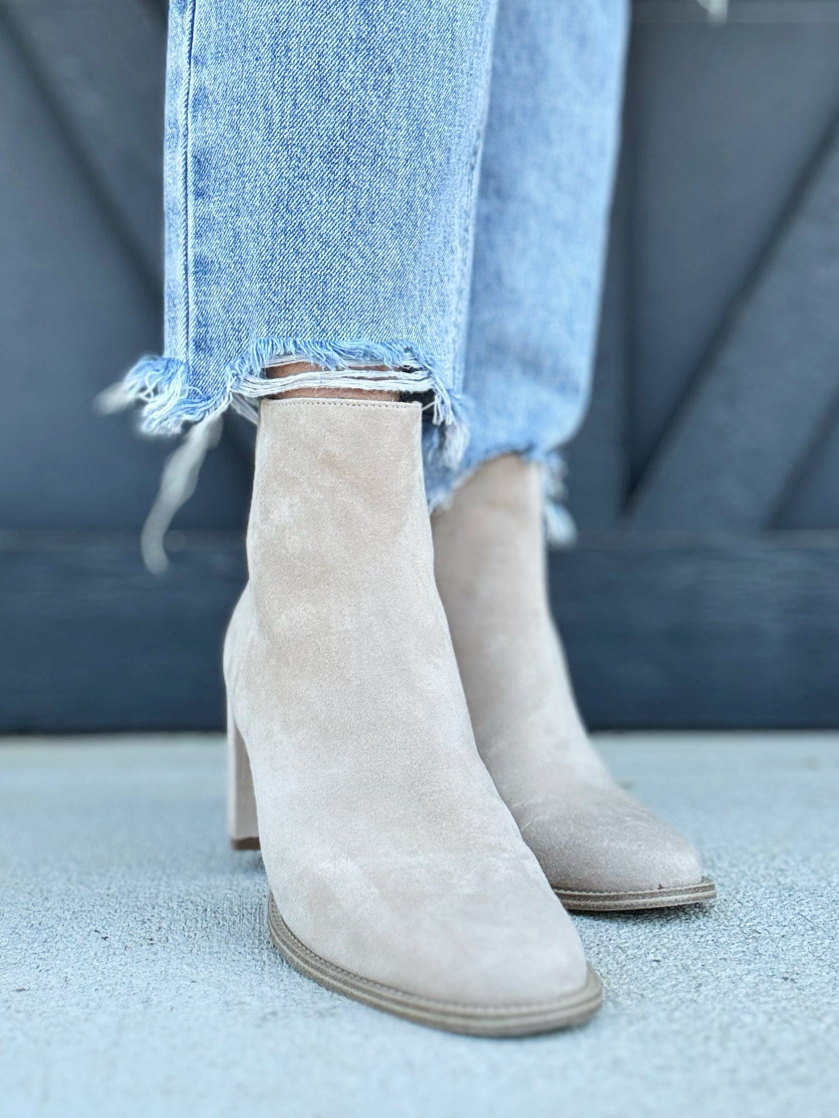 Steve Madden Jozie Bootie in Sand Suede - Infinity Raine