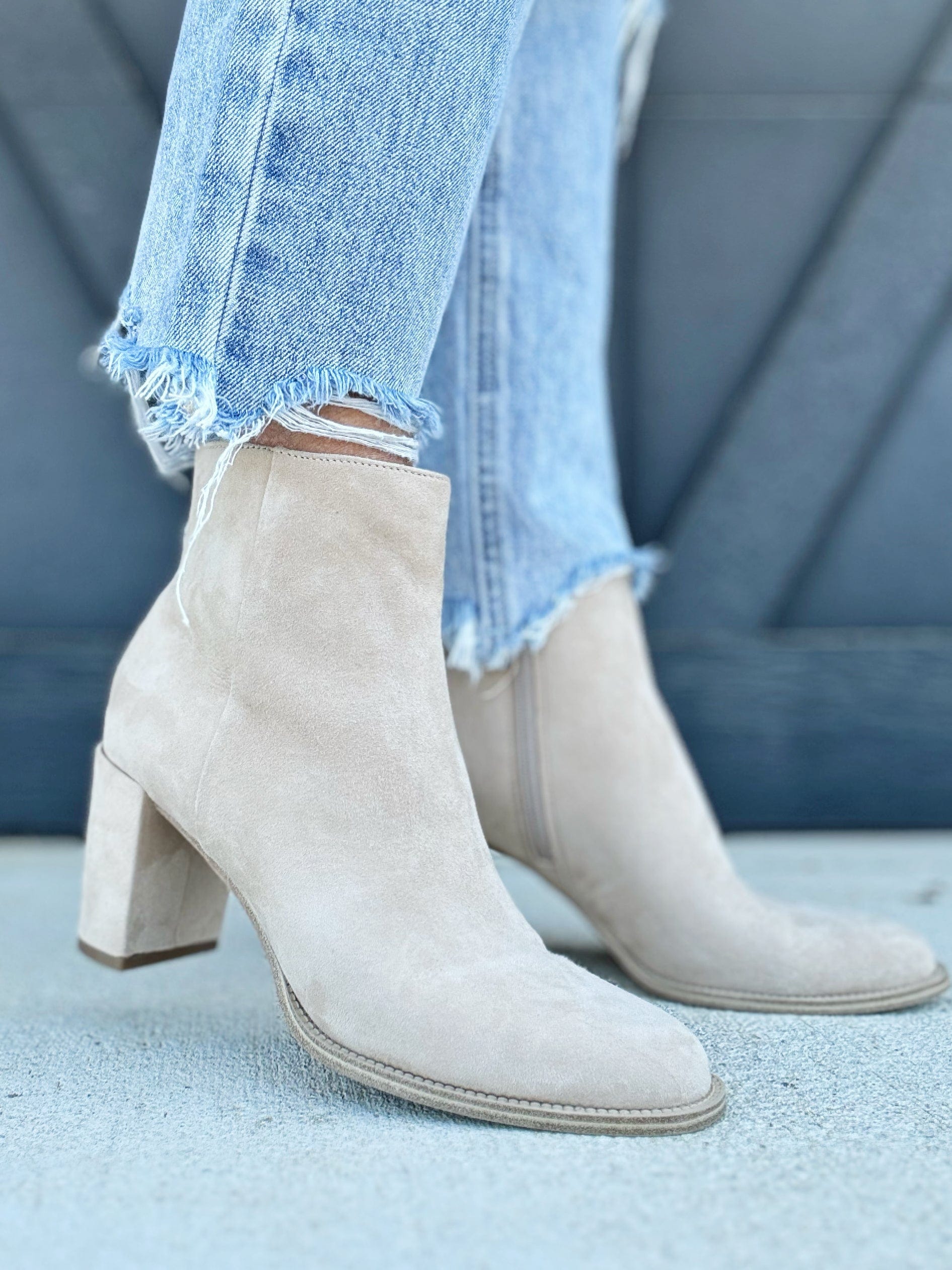 Steve Madden Jozie Bootie in Sand Suede - Infinity Raine