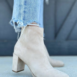 Steve Madden Jozie Bootie in Sand Suede - Infinity Raine