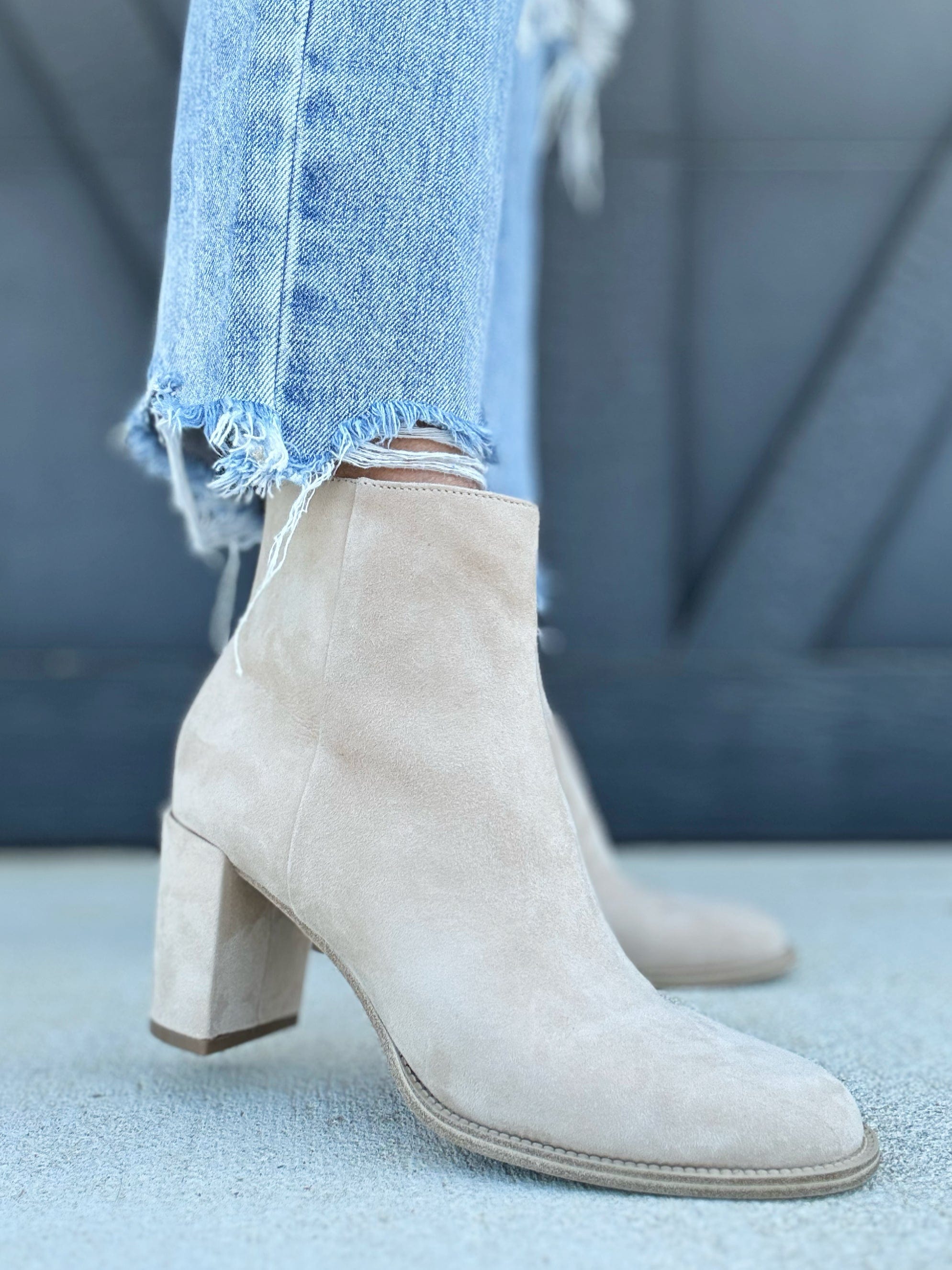 Steve Madden Jozie Bootie in Sand Suede - Infinity Raine