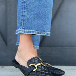 Steve Madden Fortunate Quilted Loafers In Black - Infinity Raine