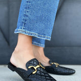 Steve Madden Fortunate Quilted Loafers In Black - Infinity Raine