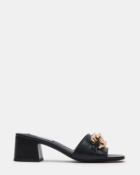 Steve Madden Santana Block Heels In Black - Infinity Raine