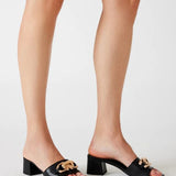 Steve Madden Santana Block Heels In Black - Infinity Raine