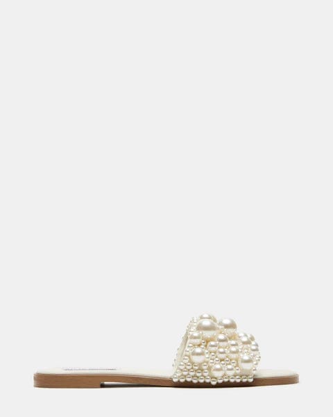 Steve Madden Knicky Sandal In Ivory - Infinity Raine